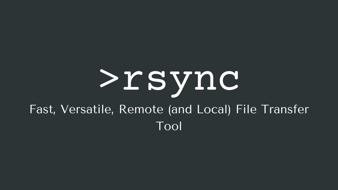 rsync-large-datasets